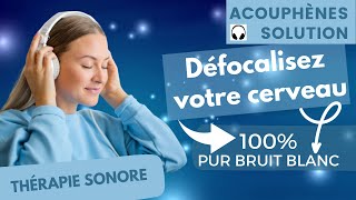 Acouphènes Solution Thérapie sonore 100  pur bruit blanc [upl. by Ranita]