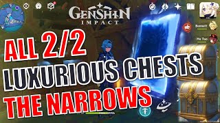 How to Get 2 LUXURIOUS CHESTS of The Narrows in Enkanomiya  Genshin Impact [upl. by Boris344]