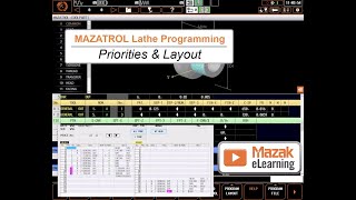 MAZATROL Programming Briefs Priorities amp Layout [upl. by Evadnee]