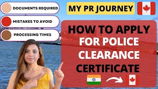 Police Clearance Certificate 2024 How to apply for Indian PCC from Canada My PR Journey Step by Step [upl. by Iman]