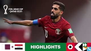 Qatar v Iraq  FIFA Arab Cup Qatar 2021  Match Highlights [upl. by Llevra]