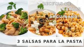 ARGUIÑANO os enseña a preparar 3 SALSAS PARA la PASTA ¡con tomate [upl. by Straub]