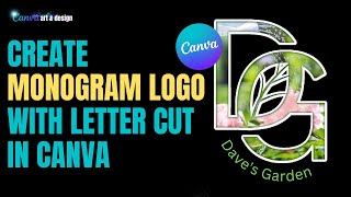 Monogram Logo Design Tutorial  How Do You Monogram A Logo Letter in Canva [upl. by Anibla]