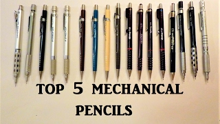 Top 5 Mechanical Pencils Review Pentel Staedtler Rotring [upl. by Heidie591]