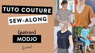 TUTORIEL COUTURE Coudre le Tshirt ou la robe MODJO [upl. by Izabel]