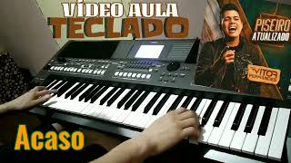 ACASO  VITOR FERNANDES Tutorial NO TECLADO [upl. by Aihsela]