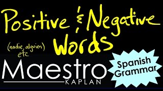 Positive affirmative and Negative Words in Spanish [upl. by Assenej]