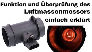 Der Luftmassenmesser  Funktion und Überprüfung  SensorenampAktoren des Einspritzsystems [upl. by Nessy]