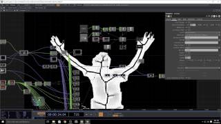 TouchDesigner Kinect TOP Tutorial 1 uncut recording [upl. by Naujet551]