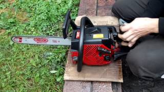 Chainsaw Jonsered 2045 turbo setup and high speed [upl. by Schilt773]