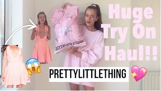 HUGE PRETTY LITTLE THING HAUL  AUTUMN WINTER TRY ON HAUL🎀💖 [upl. by Hasen]