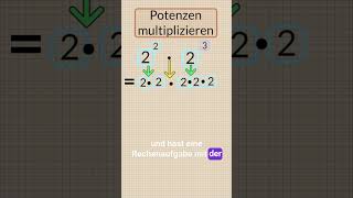 Potenzen multiplizieren  Mathe leicht gemacht  Potenzrechnen  Exponenten addieren  TeacherTobi [upl. by Acinoj264]