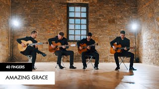 40 FINGERS  Amazing Grace with 4 Guitars [upl. by Schifra]