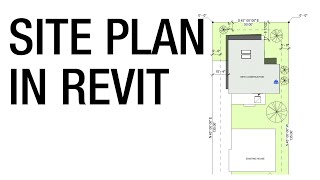 Drawing a Site Plan in Revit [upl. by Dnomsed]