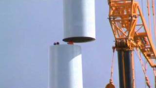 Delivery and assembly of a wind turbine [upl. by Asil]