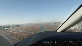 Landing in Bakersfield California  KBFL BFL  Meadows Field Airport california bakersfield [upl. by Eceerahs]