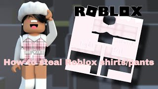 How to steal Roblox clothes 2024roblox [upl. by Aisila879]