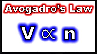 Avogadros Law  Volume and Moles [upl. by Leihcey]