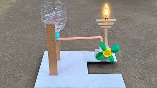 Easy science project working model  Hydro generator [upl. by Eimile]