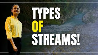 Types of stream  consequent stream  Subsequent stream  obsequent stream  superimposed Streams [upl. by Dachia]