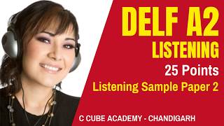 DELF A2 Comprehension Orale  DELF A2 Listening Test Practice Online Sample Paper 2 [upl. by Aiza528]