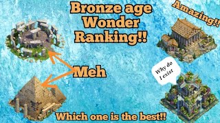 Ranking all bronze age wonders in Dominations [upl. by Ahsatin713]