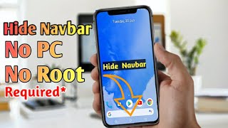 How To Hide Navbar From Any Android Device Without PC Without Root [upl. by Norrad44]