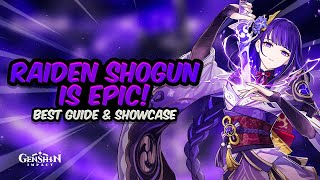 COMPLETE RAIDEN SHOGUN GUIDE Best Raiden Build  Artifacts Weapons amp Showcase  Genshin Impact [upl. by Maryly]