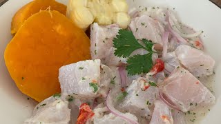 Receta de ceviche en 15 segundos [upl. by Talyah]