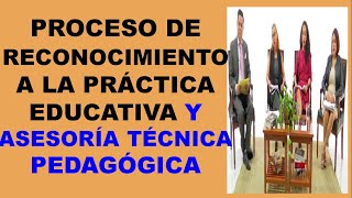 PROCESO DE RECONOCIMIENTO A LA PRÁCTICA EDUCATIVA Y ASESORÍA TÉCNICA PEDAGÓGICA USICAMM [upl. by Ondrej]