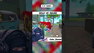 Grandmaster Pro girl Over Confidence🙂 Solo vs Squad🤭IQ level 99999999 B2k Gameplay short freefire [upl. by Anha]