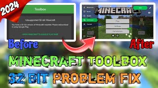 toolbox 32 bit problem  minecraft toolbox 32 bit problem  unsupported 32 bit minecraft toolbox [upl. by Adnamra857]