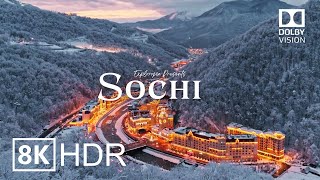 Sochi Russia 🇷🇺 in 8K HDR ULTRA HD 60 FPS Dolby Vision™ Drone Video [upl. by Atikim824]