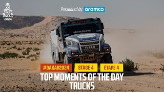 Trucks Top moments  Stage 4  Dakar2024 [upl. by Nwahsyar]