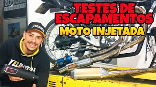 TESTES DE ESCAPAMENTOS MOTO INJETADA [upl. by Bernadette628]