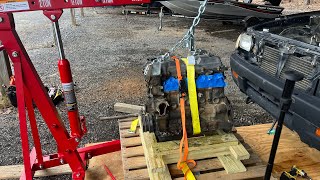 1997 Toyota Tacoma 3RZ Engine Removal Part 6 of 6 [upl. by Floeter]