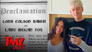 Megan Fox and MGK Become Scottish Lord and Lady After Being Gifted Land  TMZ TV [upl. by Airotnahs352]