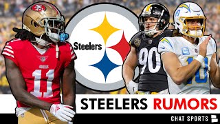 CRAZY Steelers Rumors Replace Diontae Johnson With Brandon Aiyuk Trade TJ Watt For Justin Herbert [upl. by Verene]