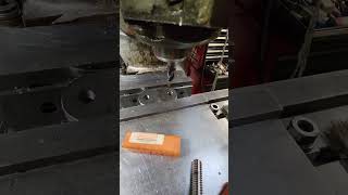 Redrilling cnc plasma cut holes [upl. by Costello]