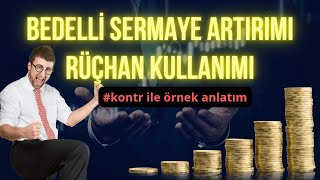 Bedelli bölünme sonrası Rüçhan kullanımı kontr üzerinden örnek [upl. by Erdei]