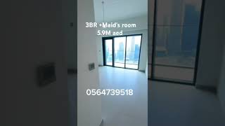 Full burj khalifa view 3BR Maids 59M aed [upl. by Trub]