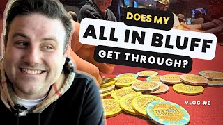 I Go All In On a Stone Cold Bluff Can I Make The Money in This NLH Poker Tourney Poker Vlog 6 [upl. by Adnoral]