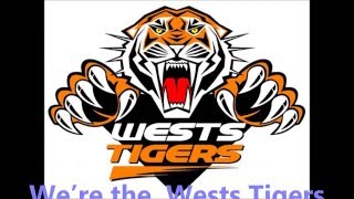 West Tigers theme song Lyrics NRL SingALong [upl. by Akimat]