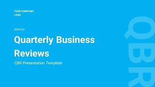 Quarterly Business Reviews PowerPoint Template [upl. by Nakada640]