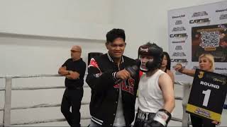 AWIT GAMER vs CHRISTIAN MERCK FULL FIGHT quotMAY NAG WALKOUTquot [upl. by Dur]