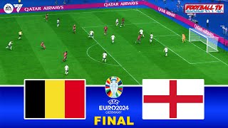 BELGIUM vs ENGLAND  UEFA EURO 2024 FINAL  Full Match All Goals  FC 24 Gameplay [upl. by Hassadah]