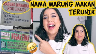 LUCU NAMA Warung2 PALING KREATIF [upl. by Ammadas]