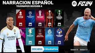 IMPRESIONANTE FIFA 16 MOD FC 24 ACTUALIZADO NARRACION ESPAÑOL TORNEOS NUEVOS FICHAJES 2024 ANDROID [upl. by Tranquada]