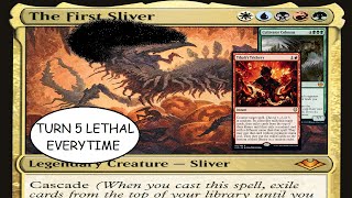 MTG Arena  Tibalts Trickery Combo  The First Sliver  Historic Brawl [upl. by Asa]