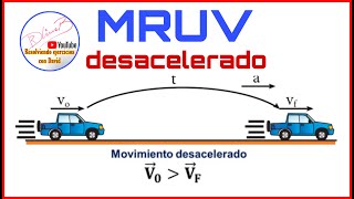 MRUV con desaceleración [upl. by Inotna]